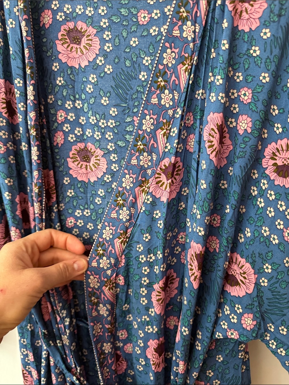 Natalie Martin Vintage Flower Kimono/Wrap Dress - Picture 9 of 9